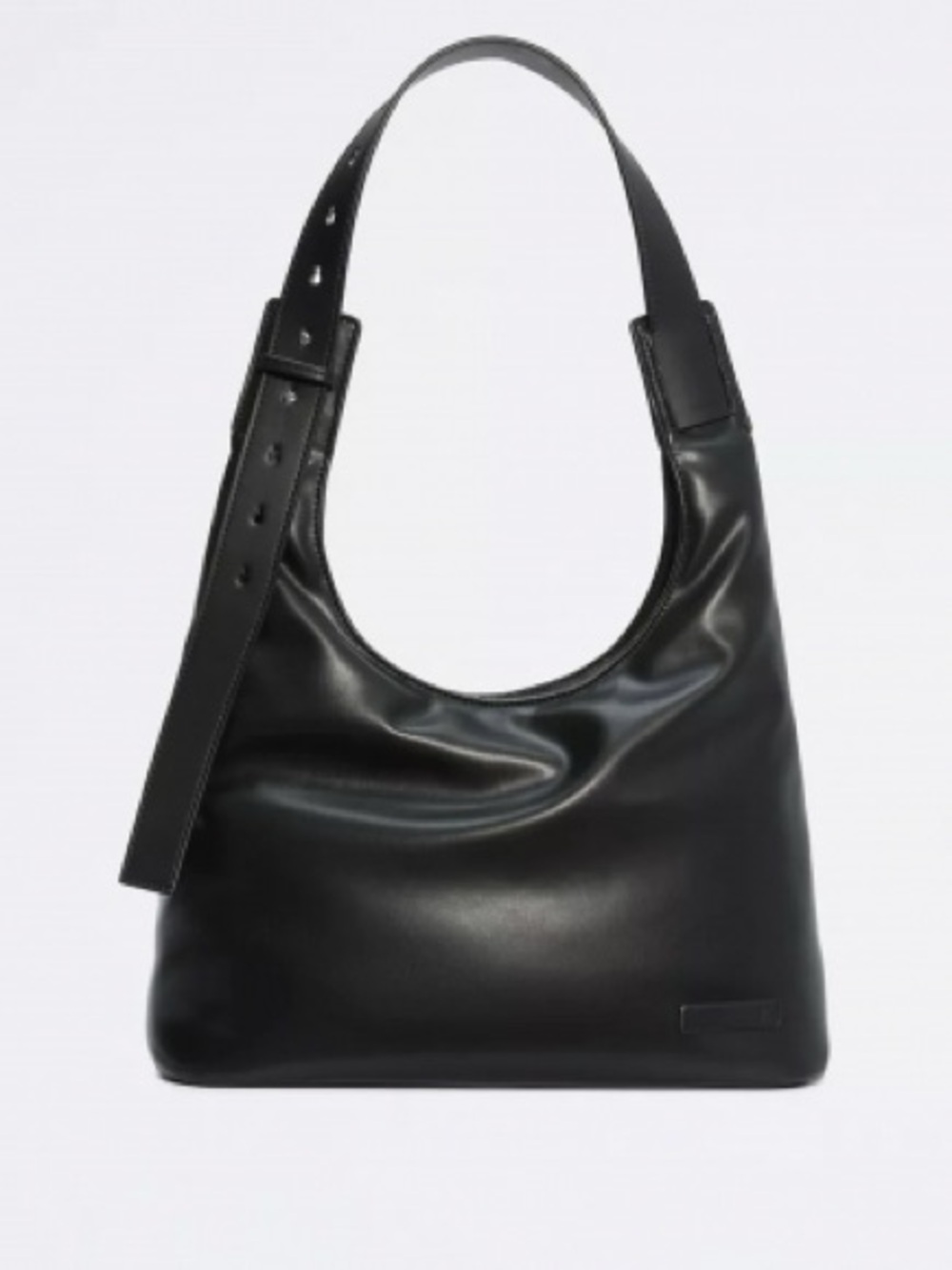 Calvin Klein Black Leather Shoulder Bag